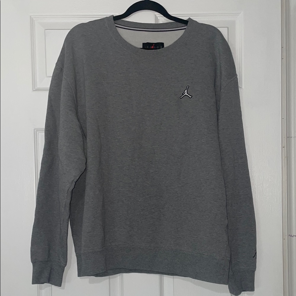 Jordan Crewneck Sweatshirt in Gray with Jumpman Logo